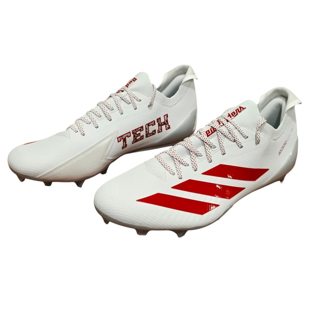 Texas Tech Caleb Douglas Team Issued Adidas Adizero Electric+ Cleats Sz 14